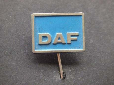 DAF vrachtwagen logo blauw vierkant model